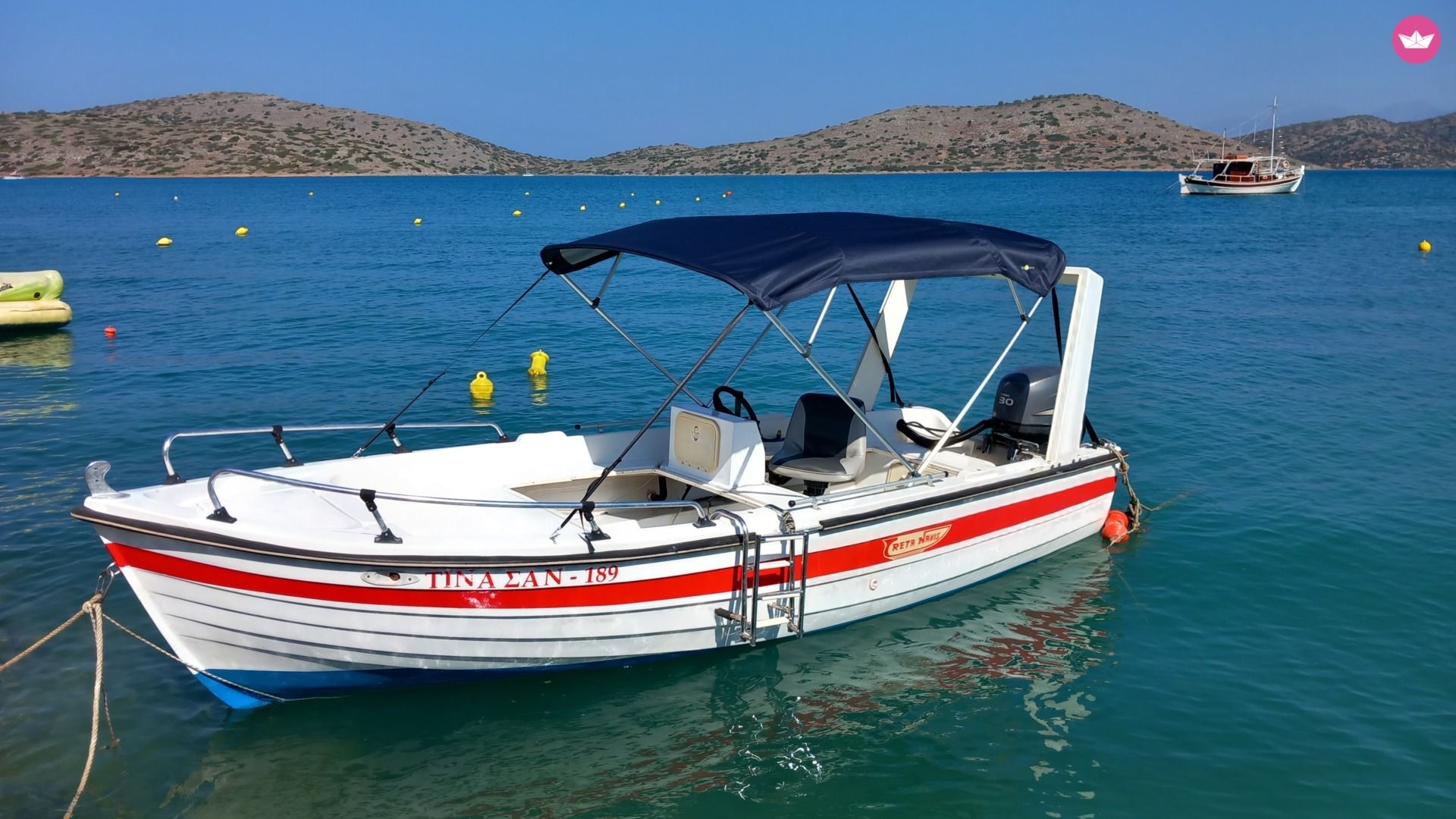 Creta Navies 30HP - Enhanced power boat rental Elounda